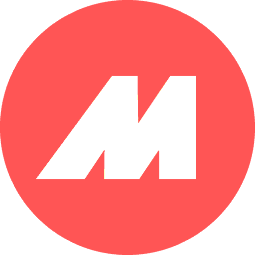 Belo M u crvenom krugu - Mašina logo